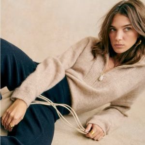 Sezane Tobias Jumper Mottled Beige XL